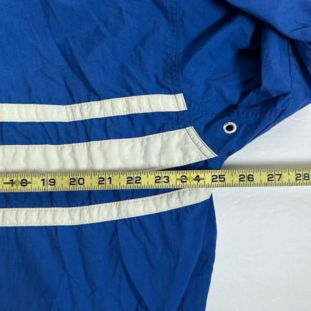 VTG Gap Anorak Windbreaker Jacket Mens Large Blue‎ Hooded Quarter Zip Nylon